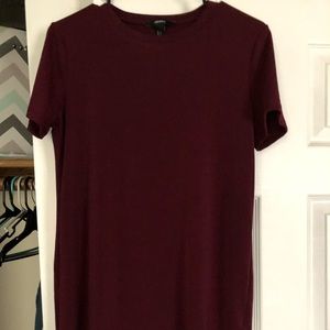 Forever 21 Burgundy Tshirt Dress